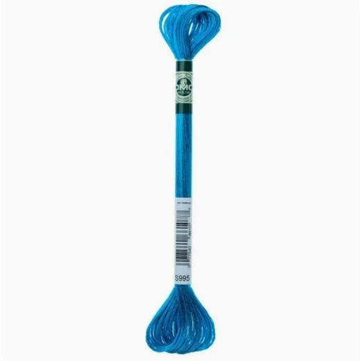 DMC Satin-Stickgarn - S995 elektrisch blau dunkel
