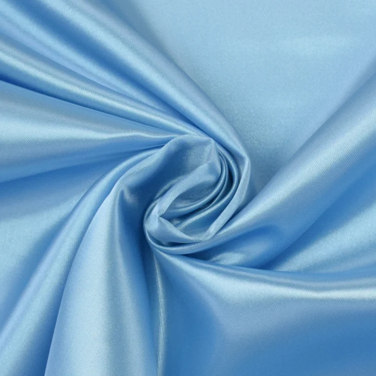 Satinstoff hellblau