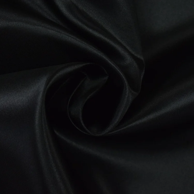 Satinstoff schwarz