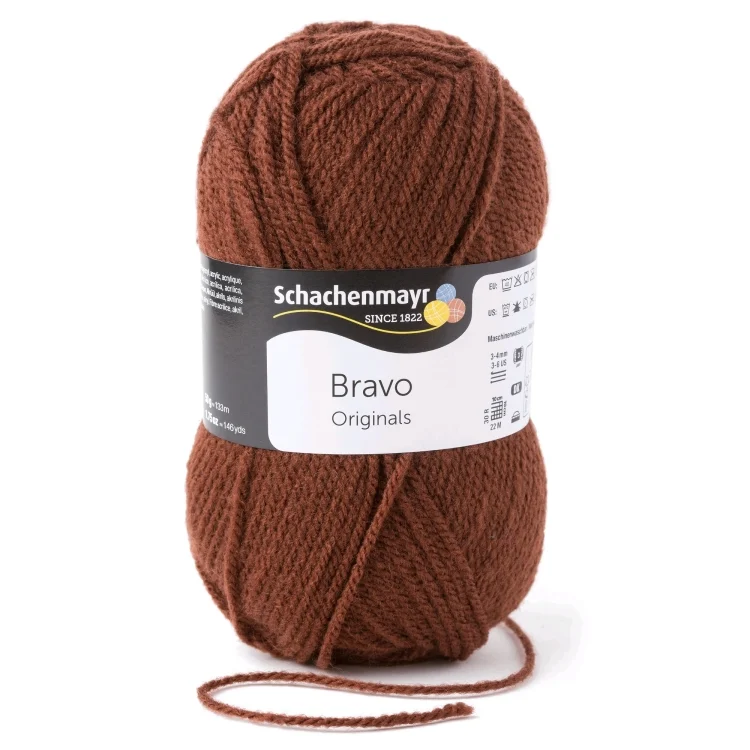Schachenmayr Wolle Bravo uni 50 g braun