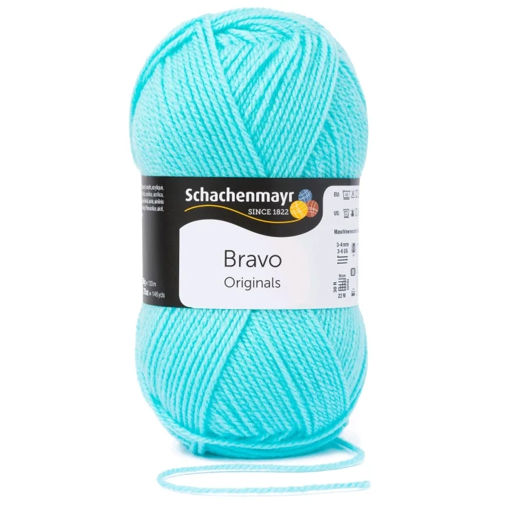 Schachenmayr Wolle Bravo uni 50 g mintblau