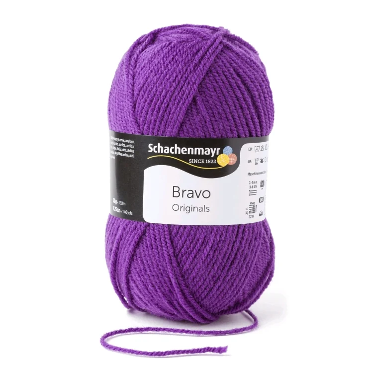 Schachenmayr Wolle Bravo uni 50 g violett
