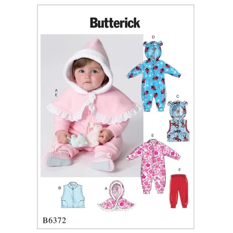 Schnittmuster Butterick 6372 Babyanzug