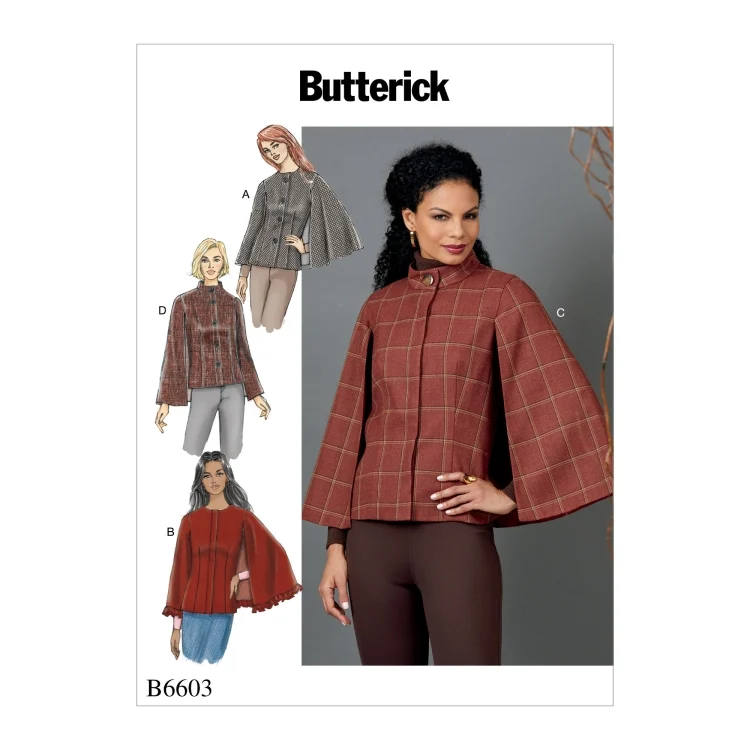 Schnittmuster Butterick 6603 Damencape