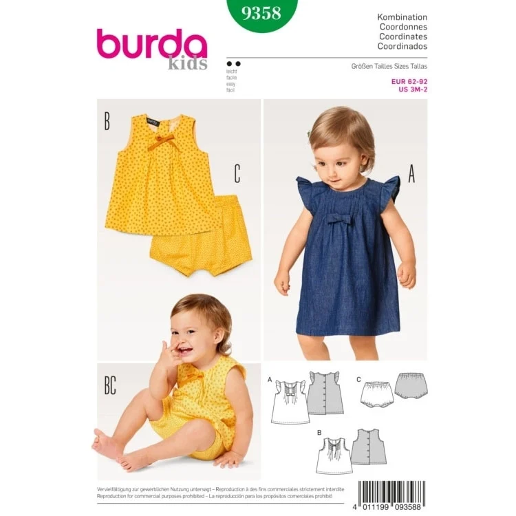 Schnittmuster Kids, Burda 9358