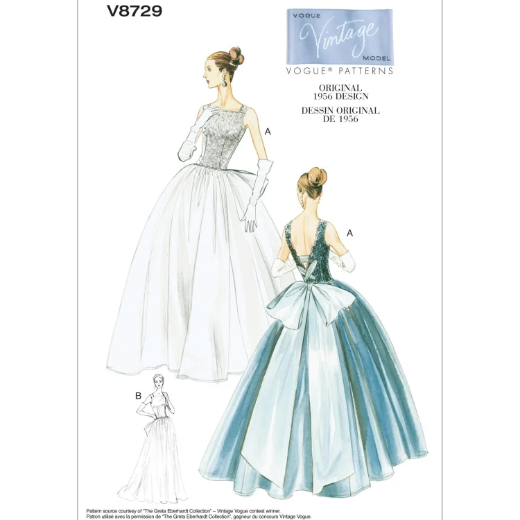 Schnittmuster Vogue 8729 Kleider