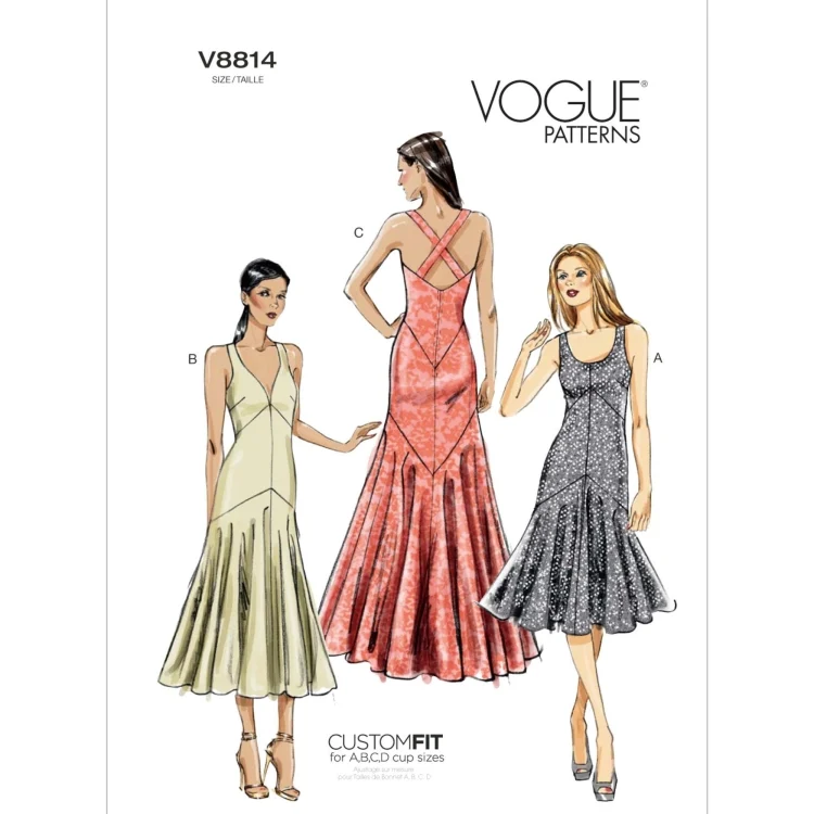 Schnittmuster Vogue 8814 Kleid