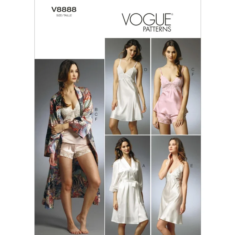 Schnittmuster Vogue 8888 Nachtwäsche