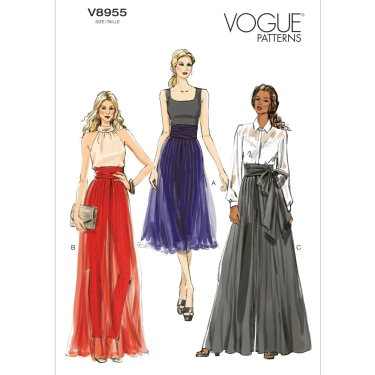Schnittmuster Vogue 8955 Hosenrock