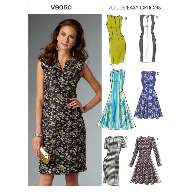 Schnittmuster Vogue 9050 Damen-Kleid