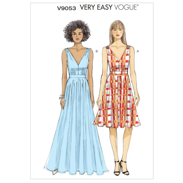 Schnittmuster Vogue 9053 Damen-Kleid