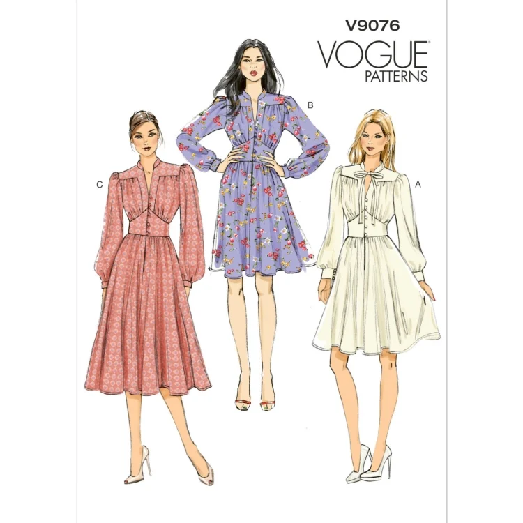 Schnittmuster Vogue 9076 Damenkleid