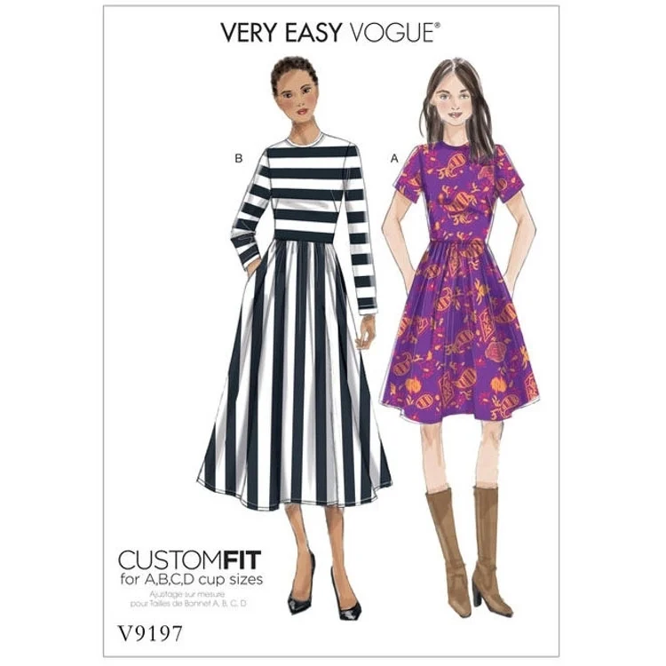 Schnittmuster Vogue 9197 Damenkleid