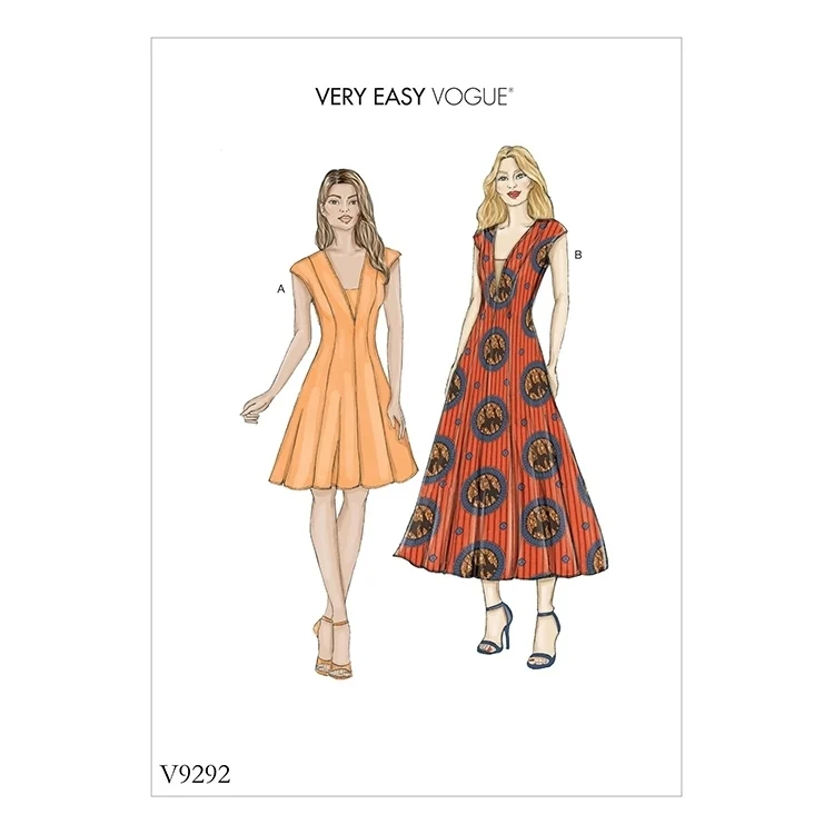 Schnittmuster Vogue 9292 Kleid