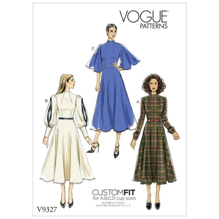 Schnittmuster Vogue 9327 Kleid