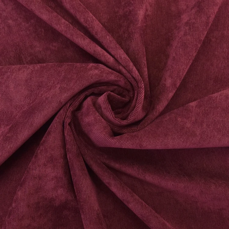 Stretch Poly Feincord, weinrot