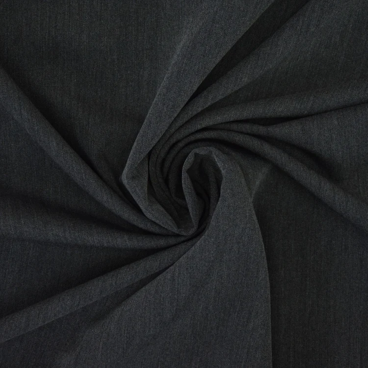 Stretch Twill, dunkelgrau meliert