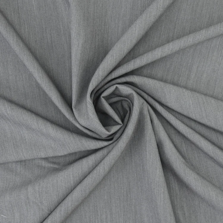 Stretch Twill, grau meliert