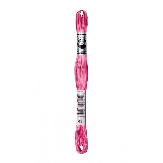 DMC Vierfachgarn Stärke 25 - 48 babyrosa multicolor