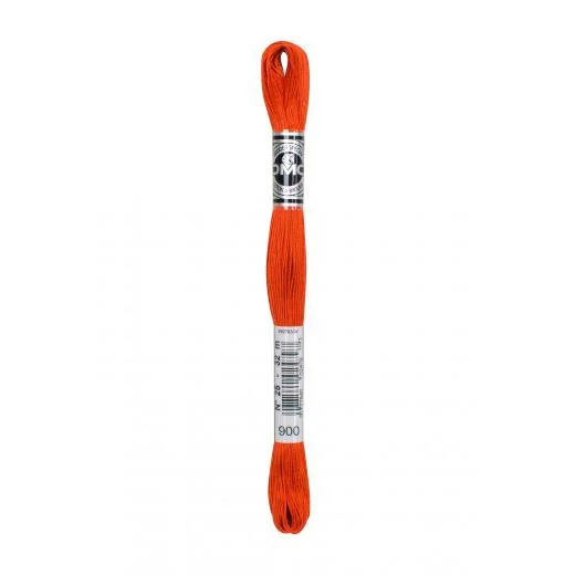 DMC Vierfachgarn Stärke 25 - 900 orange dunkel