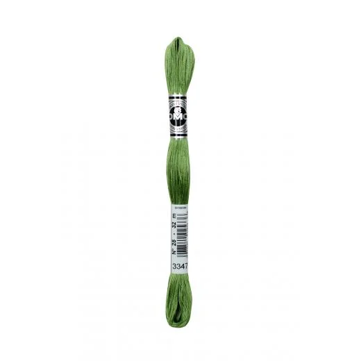DMC Vierfachgarn Stärke 25 - 3347 gelbgrün mittel