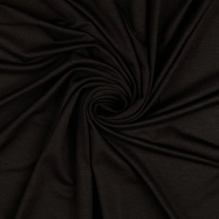 Viskosejersey schwarz
