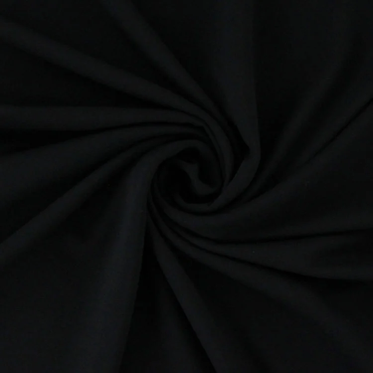 Viskosejersey schwer, schwarz