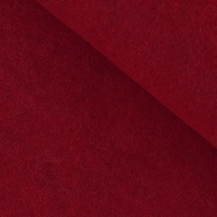 Wollfilz Meterware 2 mm, rot meliert