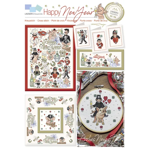 Lindner's Kreuzstiche - Happy New Year