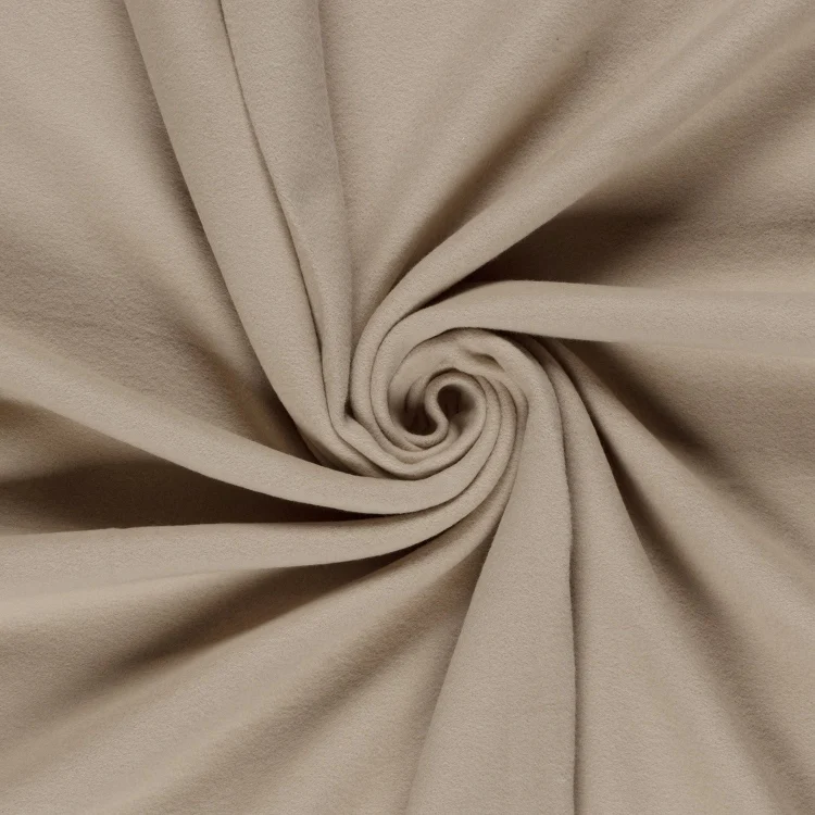 100% Baumwollfleece, beige