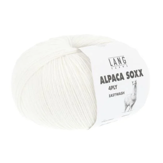 Alpaca Soxx 4-fach Lang Yarns - weiß (0002)