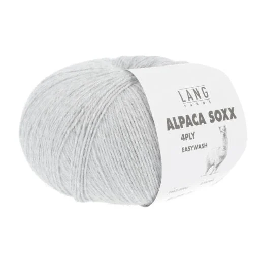 Alpaca Soxx 4-fach Lang Yarns - hellgrau mélange (0003)