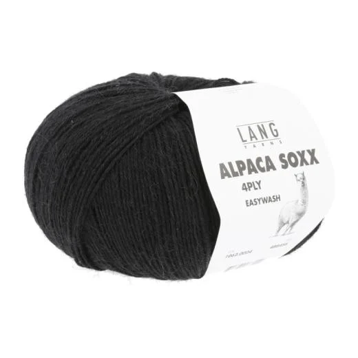 Alpaca Soxx 4-fach Lang Yarns - schwarz (0004)