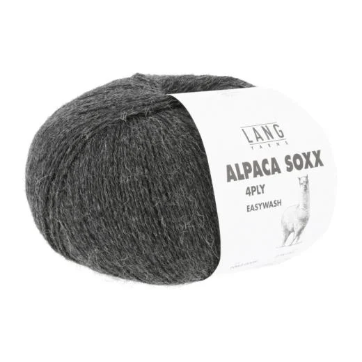 Alpaca Soxx 4-fach Lang Yarns - anthrazit mélange (0005)