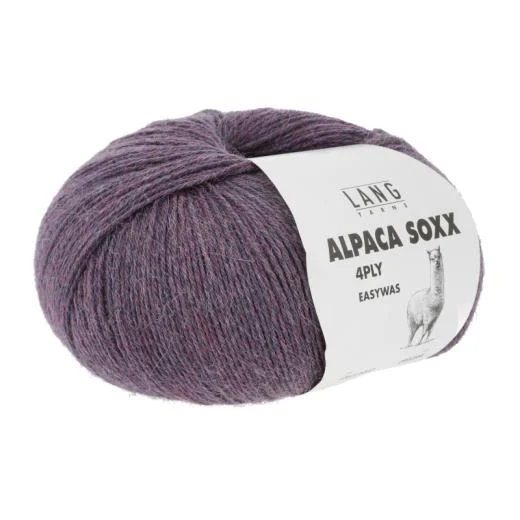 Alpaca Soxx 4-fach Lang Yarns - violett mélange (0047)