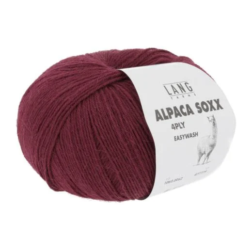 Alpaca Soxx 4-fach Lang Yarns - weinrot (0062)