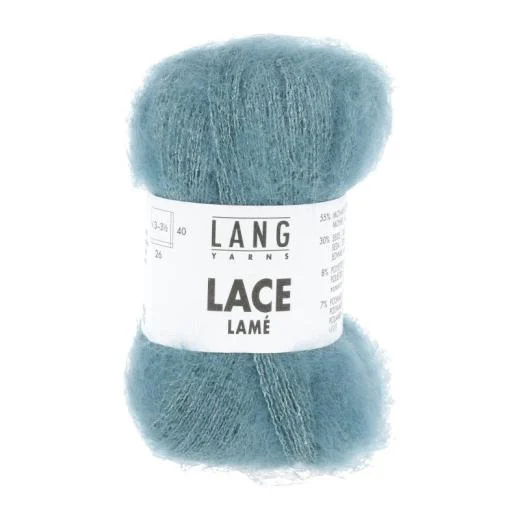Lang Yarns Lace Lamé - atlantik (0074)