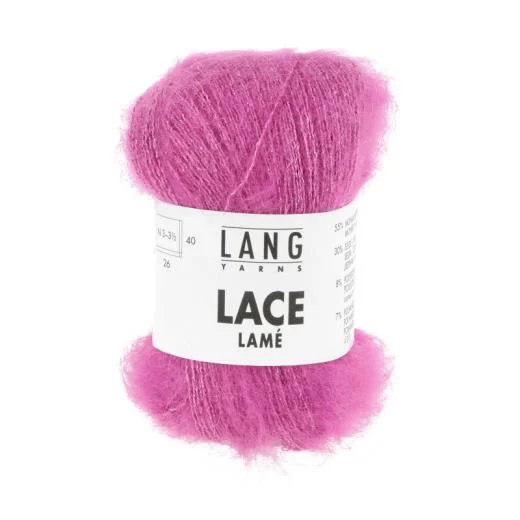 Lang Yarns Lace Lamé - pink (0085)