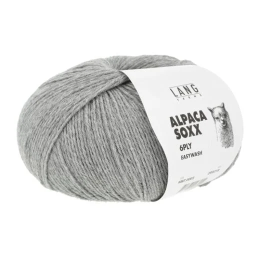 Alpaca Soxx 6-fach Lang Yarns - hellgrau mélange (0003)