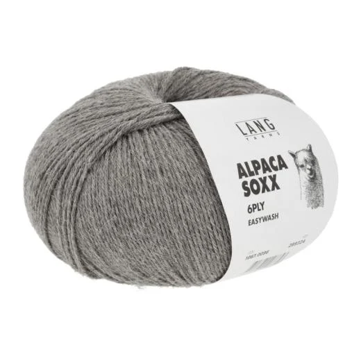 Alpaca Soxx 6-fach Lang Yarns - hellbraun mélange (0096)
