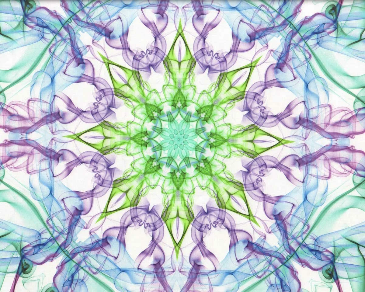 1,15 m-Rapport Patchworkstoff DREAM BIG ETHEREALITY, Kaleidoskop, Hoffman Fabrics