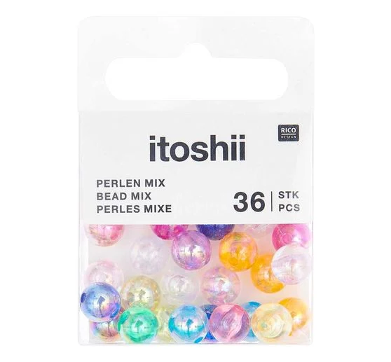 itoshii Perlen-Set "Regenbogen Holographisch"