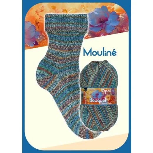 Opal Bouquet Mouliné 4-fach Sockenwolle - California Dream (11681)