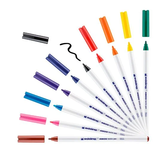 edding 4600 "Textil Pen", 10 Stück