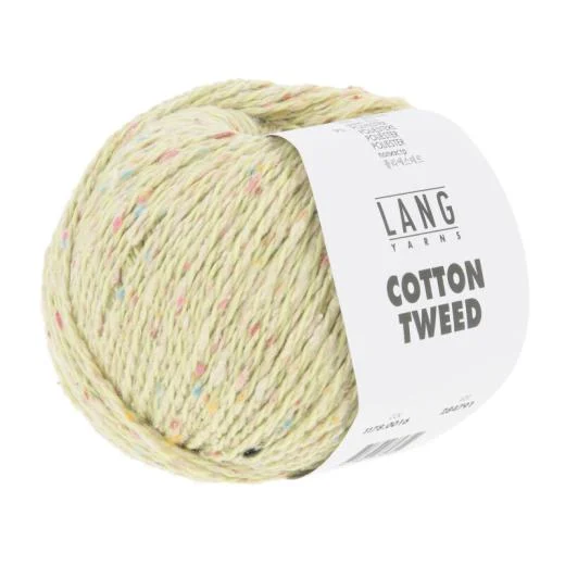 LANG YARNS Cotton Tweed - hellgrün (0016)