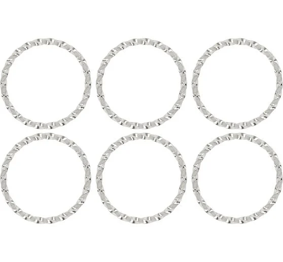 Metall Ring gedreht