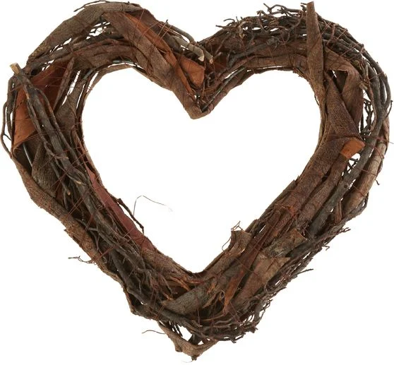 VBS Naturkranz "Herz", 25 cm