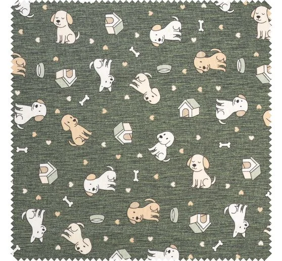Dekostoff Leinenoptik "Doggy"
