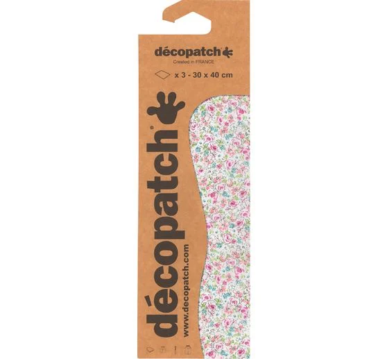 Décopatch-Papier "Blümchen"