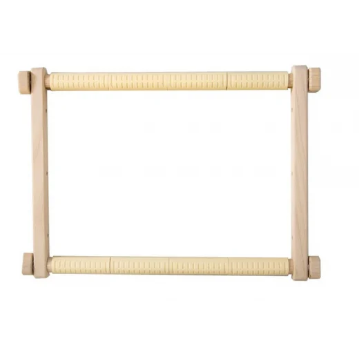 Stickrahmen Holz rechteckig mit Clips 40x56 cm